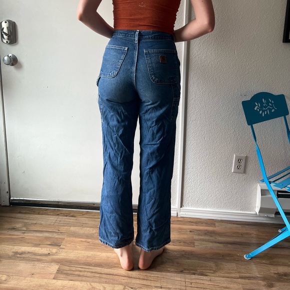 Carhartt high waisted wide leg jeans - Picture 1 of 6